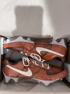 Custom Orange And White Football Cleats sz 11.5 ๐ฅ - Picture 1 of 5