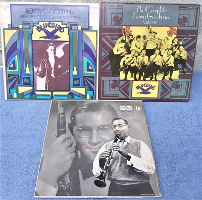 COMPLETE BENNY GOODMAN Vol I, III 1935-36 Bluebird (4 LPs) & Vintage Columbia LP - Image 1 of 4