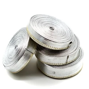 1m Alu / Aluminium / Glasfaser Fiberglas Hitzeschutz Thermo Kabel Schlauch - Bild 1 von 5