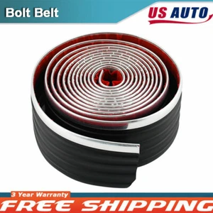 For Truck Pick up Body Belt Exterior Side Molding Protector Roll Black & Silver - Picture 1 of 7