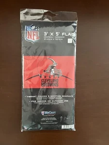New Sealed NFL Cleveland Browns Large Indoor Outdoor 3’x5’ Banner Flag WinCraft - Picture 1 of 5