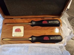 Mac Tools 24k Gold 2002 Limited Edition Schraubendreher 2er Set & Holzkiste Philips - Bild 1 von 8