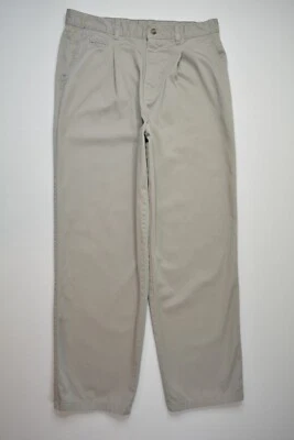 VTG White Stag Sz 12P PETITE Women Pleated KHAKI Tan CHINO Trouser TAPERED Pants - Image 1 of 4