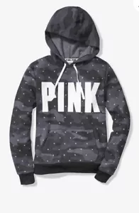 NWT Victoria’s Secret PINK Rhinestone Bling Perfect Pullover S - Picture 1 of 10