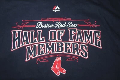 Camiseta de los miembros del Salón de la Fama de los Boston Red Sox (LG) con etiqueta TED WILLIAMS YAZ JIM RICE Foto 1 de 4
