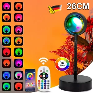 Sunset Lampe Sonnenuntergang 360° Sonnenlicht Sunlight Projection Licht 16 Farbe - Bild 1 von 16
