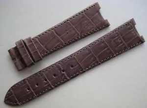 GENUINE TUDOR MEN'S WATCH BAND STRAP GRAY GREY LEATHER 20 x 17 mm NEW - Picture 1 of 12