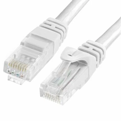1X BELDEN 4 FOOT WHITE Cat 5e Patch Cable, HIGH QUALITY Ethernet Cord | Xbox PC - Image 1 of 2