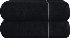 Cotton 2 Pack Oversized Bath Towel Set 28x55 inches, Large Bath Towels, Free - Picture 1 of 5