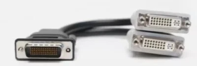 DMS-60DMS-59 Stecker auf 2 x DVI Buchse 24+5  Converter Splitter Y Adapter Kabel - Bild 1 von 4
