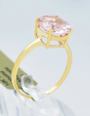 ANEL SOLITÁRIO ORGANITE GENUÍNO 2,55 cts ouro 10k - Serviço de avaliação gratuito - Imagem 1 de 4