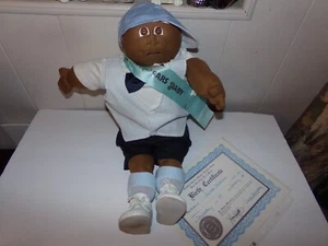 xavier roberts SCULPTURE CABBAGE PATCH Junge Puppe 81 Newear mit Papieren A/A HONEYSKN - Bild 1 von 8