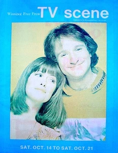 TV Guide 1978 International Mork & Mindy Robin Williams Pam Dawber TV Scene VTG - Picture 1 of 8