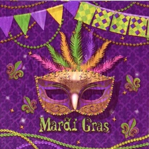 Papierservietten Karneval Venezianische Maske. Servietten Karneval Venezianische Maske - Bild 1 von 1