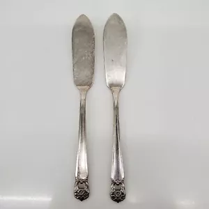 1847 Rogers Bros Eternally Yours Silverplate Flatware: 2x Butter Knives - Picture 1 of 5