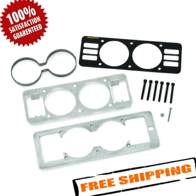 Auto Meter 50101 2-5/8" Black Dual Gauge Cage w/Vents for 1987-1993 Ford Mustang Foto 1 de 4