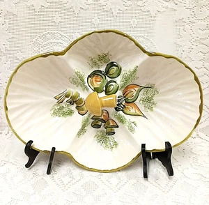 VTG Los Angeles Potteries MUSHROOM Divided Serving Bowl TRAY Platter POTTERY USA - Picture 1 of 15