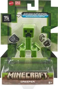 MINECRAFT CREEPER Figura Action 7cm CACTUS Pixelato con accessori MATTEL HTL80 - Foto 1 di 5