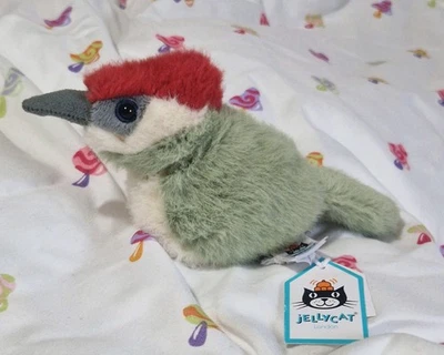 Jellycat Birdling Woodpecker Woodpecker with Tags Retired - Image 1 of 4