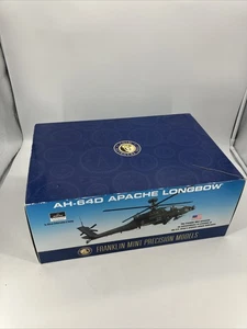 Helicóptero Franklin Mint Precisión Die Cast Metal AH-64D Apache Longbow 1:48 NUEVO - Imagen 1 de 12