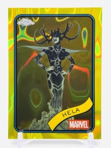 HELA - SP YELLOW CHROME LAVA REFRACTOR #79 - 2025 Topps Chrome Marvel - Picture 1 of 2