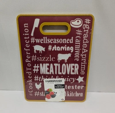 Farberware Classic Series Nonslip Meatlover Cutting Board 11" x 14" New Sealed - Image 1 of 4