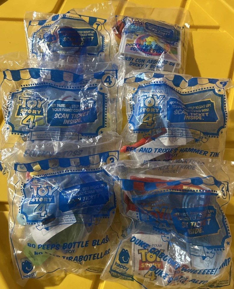 2019 Disney Pixar Toy Story 4 McDonald’s Happy Meal Toy Lot Of  6 - Image 1 of 1