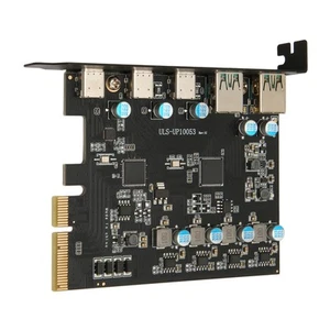 PCIe To Type C Expansion Card High Speed USB3.2 20Gbps Driver Free PCI Expre SAL - Afbeelding 1 van 23
