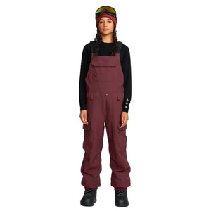 Brandneu Damen 2026 Volcom Creston 3D Stretch Latz Overall Ochsenblut Größe Small - Bild 1 von 2