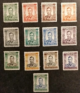 Southern Rhodesia KGVI 1937 Set mmint SG40/52 CV£85 - Picture 1 of 10