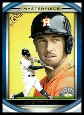 2019 Topps Gallery Masterpiece Blue Alex Bregman 94/99 Houston Astros #MP-11 - Image 1 of 2