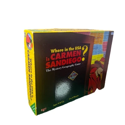 Vintage 1993 Where In The World USA is Carmen Sandiego Board Game Complete - Image 1 of 4