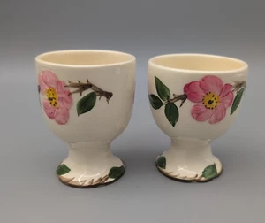 Juego de 2 tazas franciscanas vintage de huevos de rosa del desierto - 3 1/4 pulgadas EE. UU. CA - Imagen 1 de 7