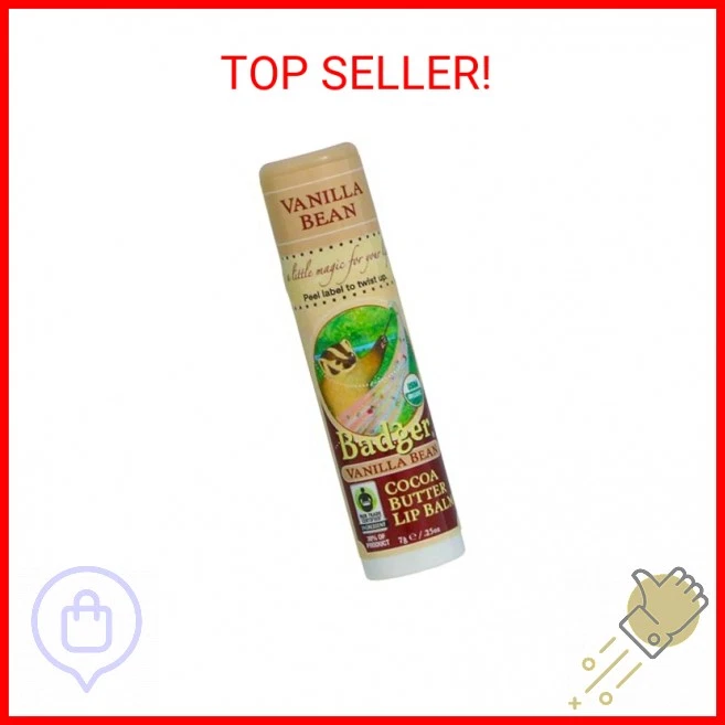 獾润唇膏 Van Cocoa 有机,0.25 盎司 — 第 1/2 张图片