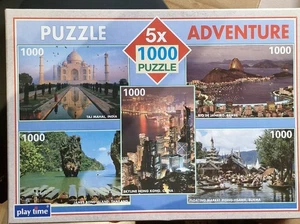 5 x 1000 Teile Puzzle Adventure ca 44 x 68 cm Playtime - Bild 1 von 1