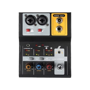 2 Channel Auditory Mixer Sound Board Console Computer Connection Noise Reduction - Zdjęcie 1 z 8
