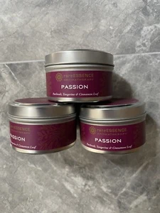 3X rareESSENCE Aromatherapy Candle Passion Patchouli, Tangerine & Cinnamon Leaf - Picture 1 of 1