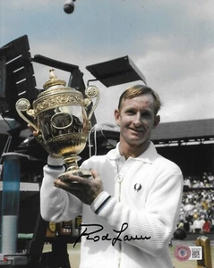 Rod Laver Signed 8x10 Photo Autographed BAS Australia Tennis HOF 90 - Picture 1 of 2