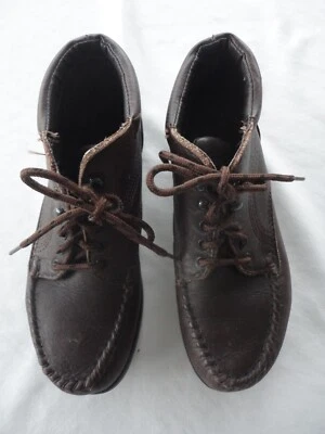 Dexter EE. UU. Walk Mocs Mujer Botines Zapatos Cuero Talla 7 1/2 Mediano M Marrón! Foto 1 de 4