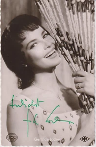 GERLINDE LOCKER Original Autogramm signierte Kolibri Postkarte 50er Jahre - Picture 1 of 2