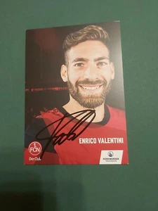 1.FC Nürnberg , E. Valentini , Autogrammkarte , Fussball - Bild 1 von 1
