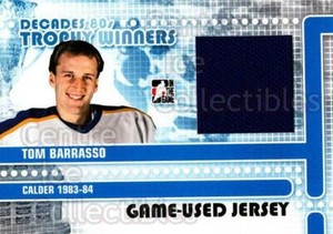 2010-11 ITG Decades 1980s Trophy Winners Jersey Black #12 Tom Barrasso