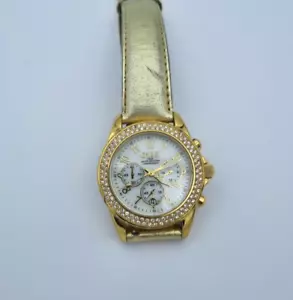 Christ Damenuhr Chronograph Edelstahl Vergoldet 40 mm - Bild 1 von 4