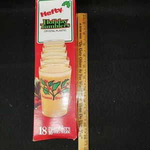 Vintage 1981 kräftige Weihnachtsbecher 10 Unzen Größe MADE IN USA neu im Paket - Bild 1 von 8