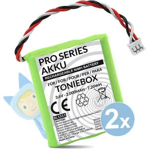 2x Akku für Toniebox,50AA5S Ersatzakku Batterie für original Tonie Box 2000 mAh - Bild 1 von 9