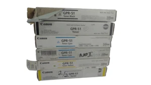 Lote 6 cartuchos de tóner Canon GPR-51/amarillo/negro/CIAN C250 - Envío gratuito - Imagen 1 de 2