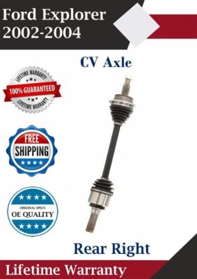 Новая оригинальная задняя правая ось CV для 2002-2004 Ford Explorer пожизненная гарантия - Изображение 1 из 4