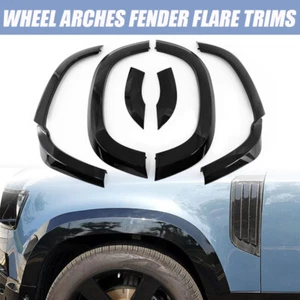 Set Gloss Black Car Wheel Arch Cover Trim For Land Rover Defender 110 2020-2024 - Picture 1 of 13