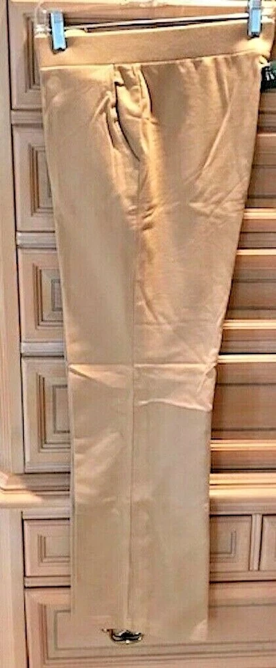 NWT Lauren Ralph Lauren Petite Sand Bar Tan Montecito Stretch Capri Pants PM - Image 1 of 1