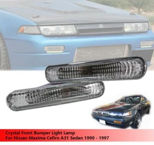 CRYSTAL FRONT BUMPER LIGHT LAMP Fit NISSAN MAXIMA CEFIRO A31 SEDAN 1990 - 1997 - Bild 1 von 6